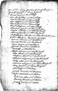 Handschriftliches Originaldokument